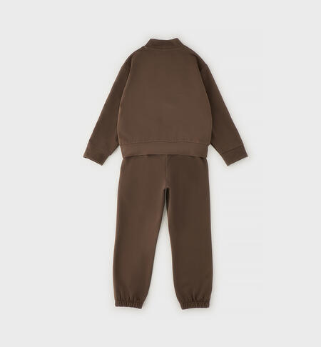 Tuta sportiva bambina MARRONE SCURO-0871