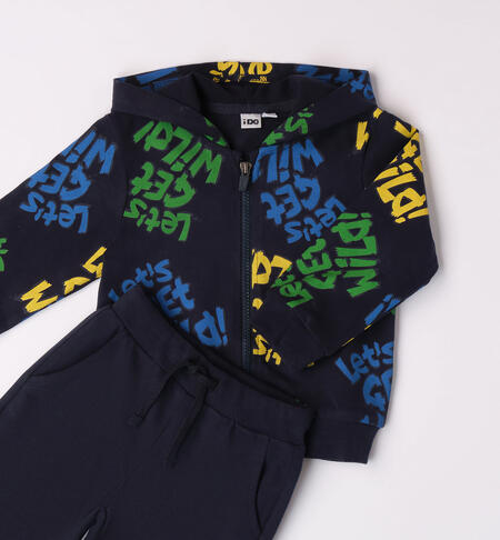 iDO colourful sporty tracksuit for boys aged 9 months to 8 years NAVY-ROYAL-6WH9