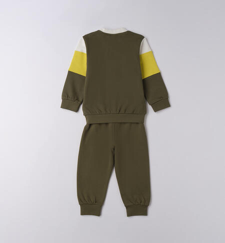 Tuta sportiva da bambino VERDE SALVIA-4951