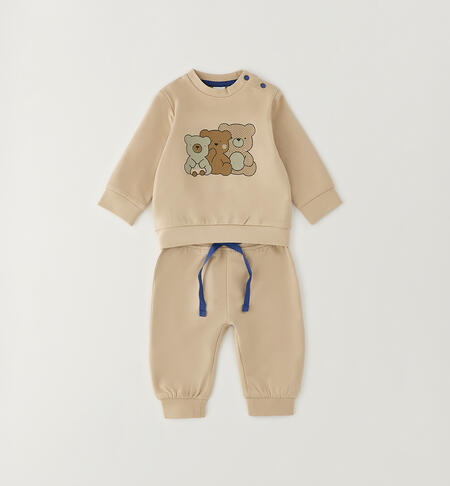 Tuta sportiva neonato BEIGE-0471
