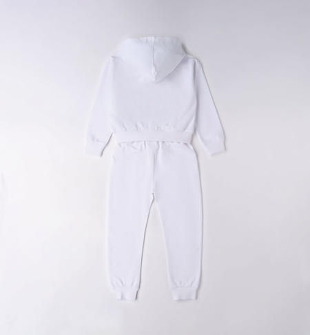 iDO tracksuit for girls from 8 to 16 years BIANCO-0113