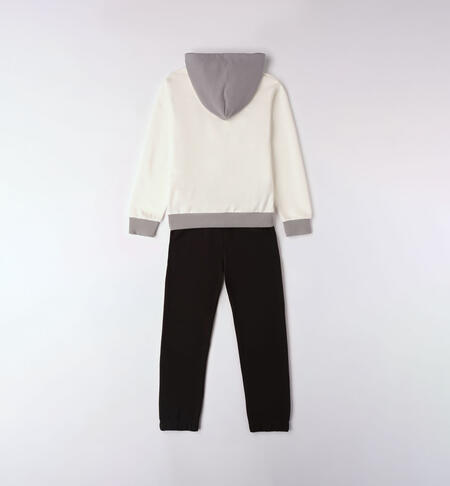 iDO two-piece sporty tracksuit for boys from 8 to 16 years GRIGIO-3892