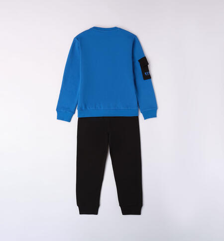 iDO tracksuit with small pocket for boys aged 8 to 16 ROYAL-3744
