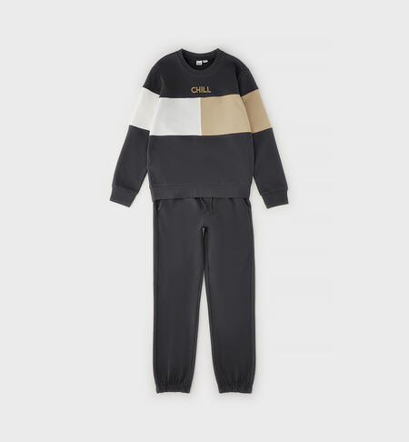 Tuta sportiva ragazzo GRIGIO-0567