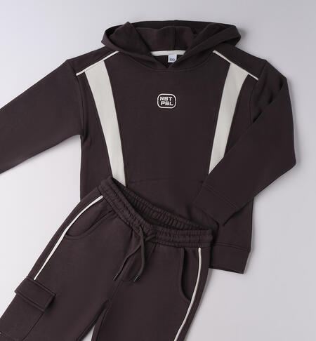 Tuta sportiva ragazzo GRIGIO SCURO-0566