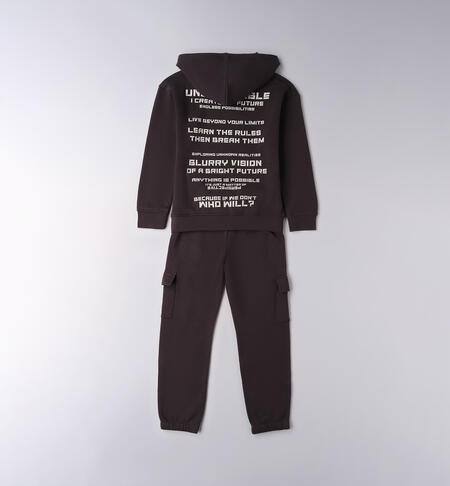 Tuta sportiva ragazzo GRIGIO SCURO-0566