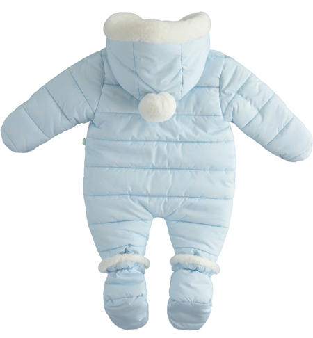 Baby thermal onesie from 0 to 18 months iDO CIELO-BEIGE-6V04