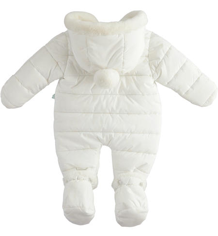 Baby thermal onesie from 0 to 18 months iDO PANNA-BEIGE-6UC5