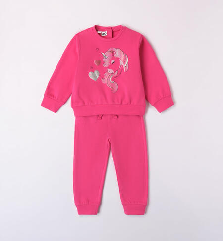 Tuta unicorno bambina FUCSIA