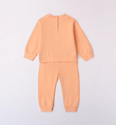 iDO unicorn tracksuit for girls aged 9 months to 8 years PEACH-2121