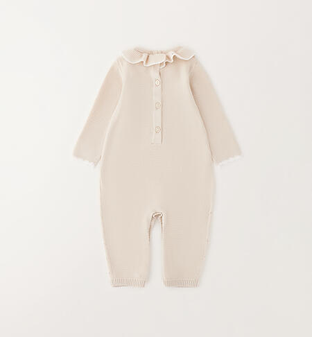 100% cotton romper suit for newborn girls CRYSTAL GRAY-2911