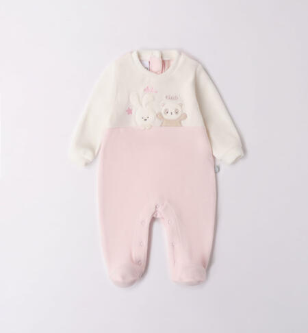 iDO two-tone sleepsuit for babies from newborn to 18 months ROSA-2512