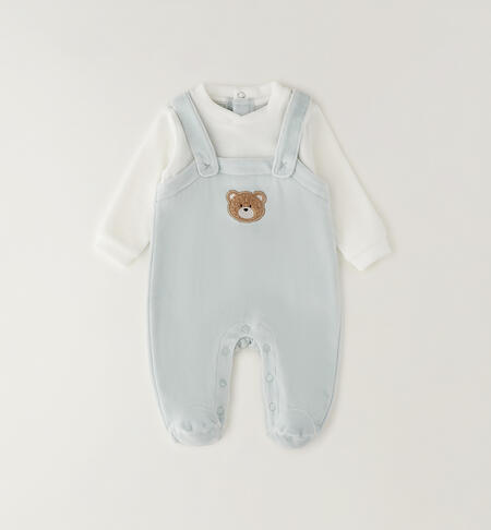 Footed baby romper GREEN