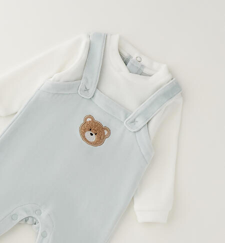 Tutina con piedini neonato LIGHT MINT-4134