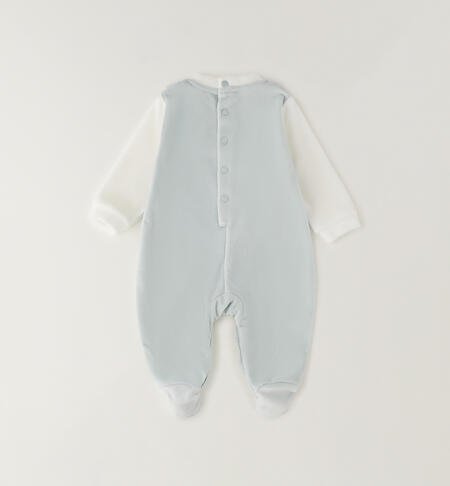 Tutina con piedini neonato LIGHT MINT-4134