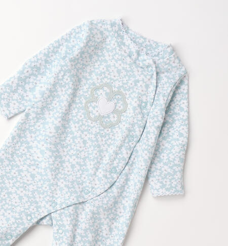 iDO baby girl romper suit BIANCO-ACQUA-6BZN