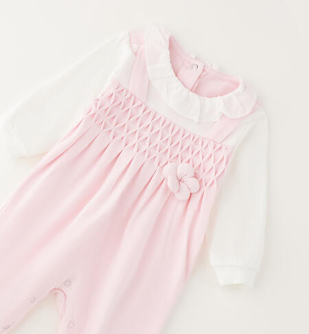iDOMini newborn baby romper suit LIGHT PINK-2481