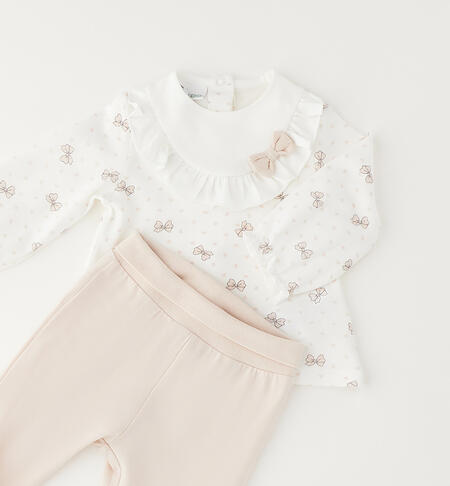 iDOMini baby girl bodysuit PANNA-BEIGE-6BZQ