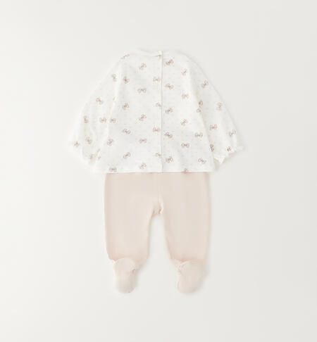 iDOMini baby girl bodysuit PANNA-BEIGE-6BZQ