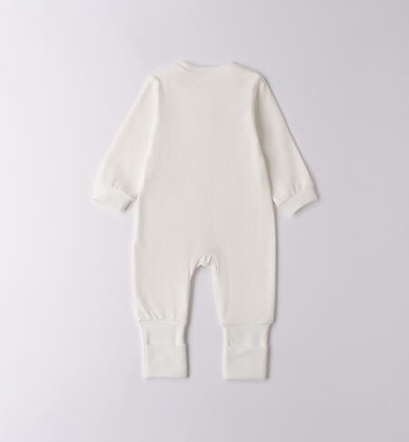 Tutina di cotone per neonata PANNA-0112