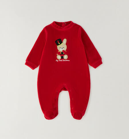 Christmas baby romper RED