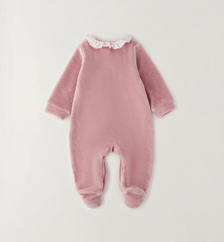 Baby girl's chenille onesie ROSA-3031