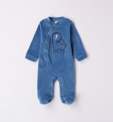 Sleepsuit with dinosaurs BLUE