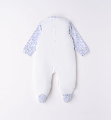 iDO butterfly one-piece for baby girl from 0 to 18 months BIANCO-CARTAZUCCHERO-6V36