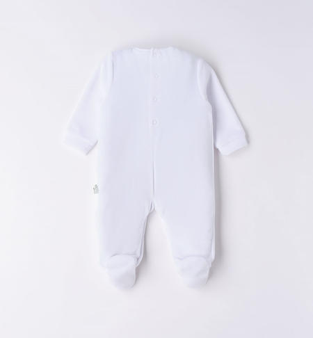 iDO chenille babygrow with bunnies from 0 to 18 months BIANCO-0113