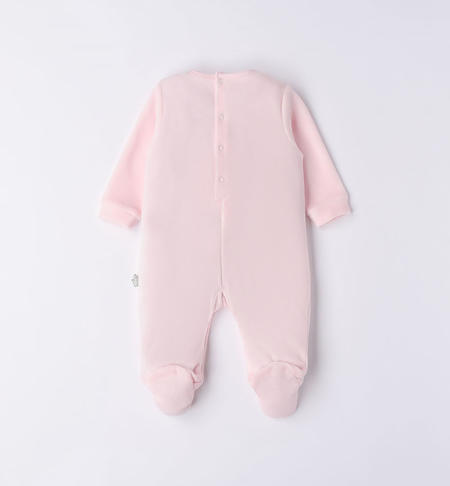 iDO chenille babygrow with bunnies from 0 to 18 months ROSA-2512