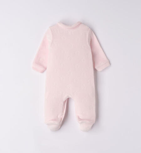 iDO sleepsuit with stars for baby girl from newborn to 18 months ROSA-2512