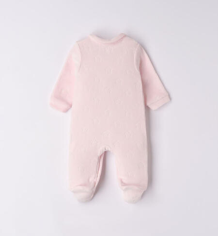 iDO sleepsuit with stars for baby girl from newborn to 18 months ROSA-2512