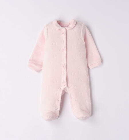 iDO sleepsuit with stars for baby girl from newborn to 18 months ROSA-2512