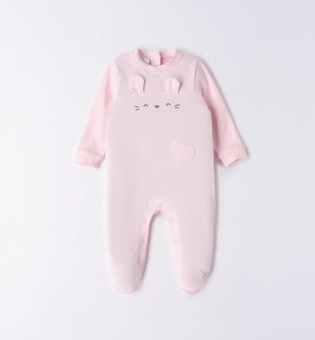 iDO bunny romper for baby girl from 0 to 18 months ROSA-2512