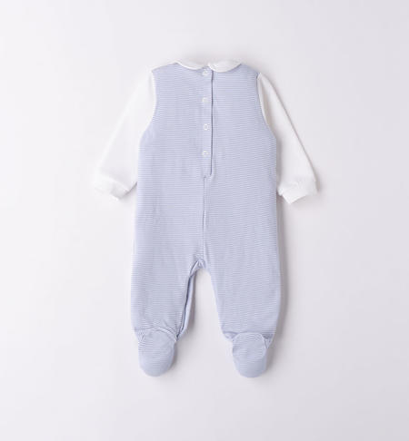 Tutina intera neonata effetto salopette da 0 a 18 mesi iDO BIANCO-CARTAZUCCHERO-6V37