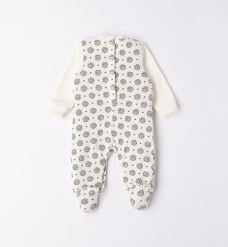 Tutina intera neonata fiori da 0 a 18 mesi iDO PANNA-BLU-6V07