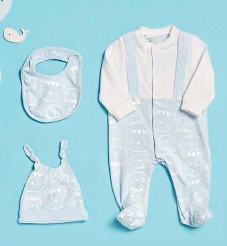 Boy's babygrow LIGHT BLUE