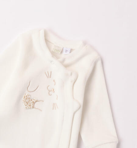 iDO kitten design sleepsuit for baby girl from newborn to 18 months PANNA-0112