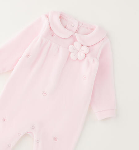 Baby girl romper suit LIGHT PINK-2481