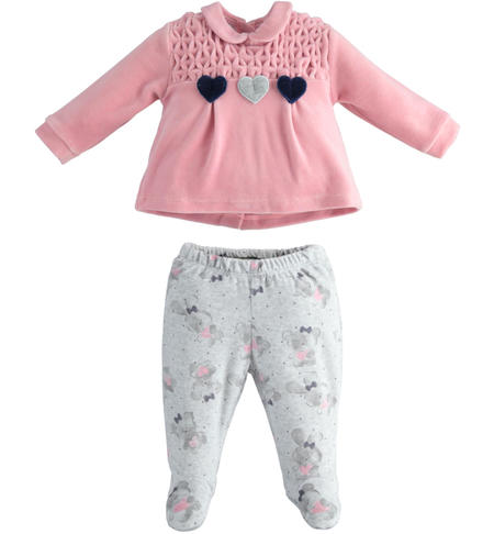 Tutina invernale neonata - da 0 a 18 mesi iDO GRIGIO-BLUE-6TU4