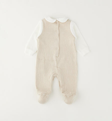Tutina invernale neonata BEIGE-0151