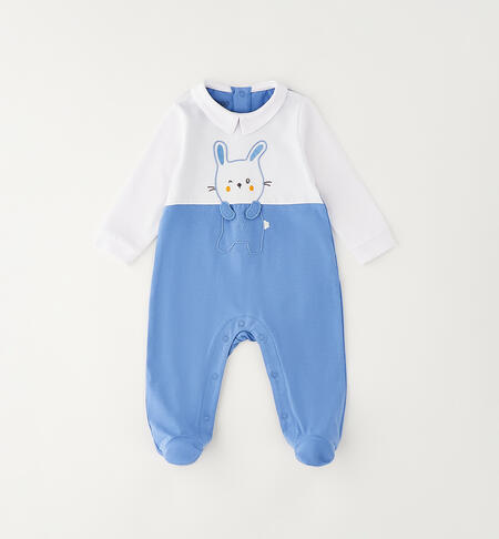 Newborn baby romper LIGHT BLUE