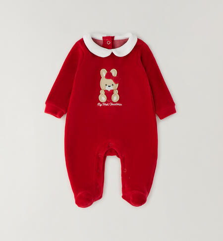 Tutina Natale neonata ROSSO-2253