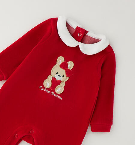 Tutina Natale neonata ROSSO-2253