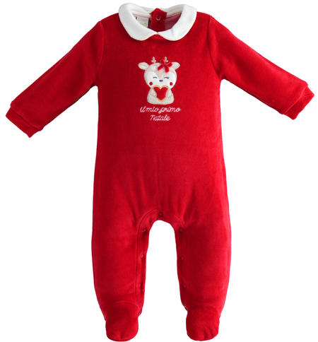 Tutina Natale neonato - da 0 a 18 mesi iDO ROSSO-2253
