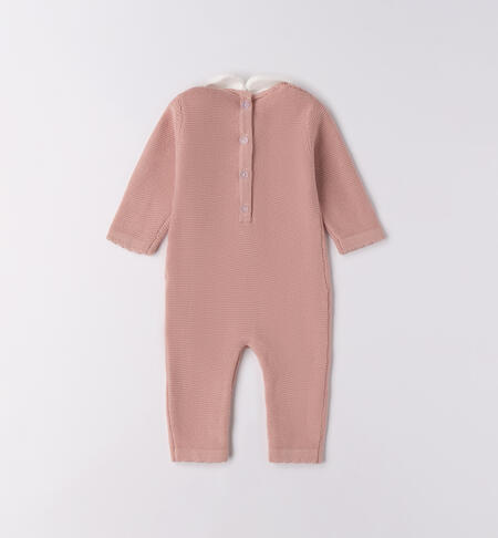 Tutina neonata 100% cotone LIGHT PINK-2921