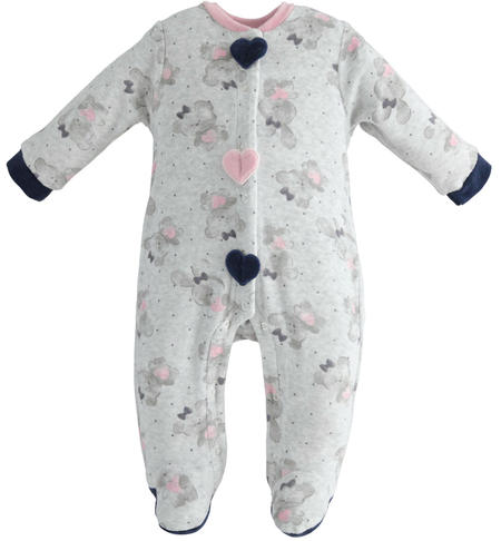 Tutina neonata con piedini - da 0 a 18 mesi iDO GRIGIO-BLUE-6TU4