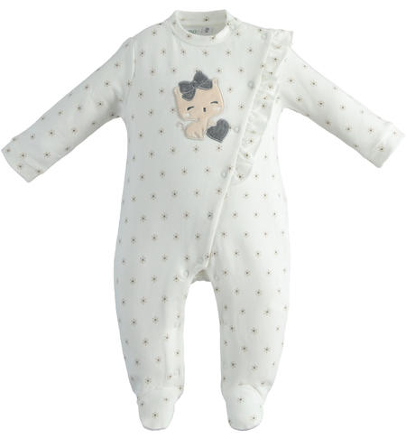 Tutina neonata con piedini - da 0 a 18 mesi iDO PANNA-GRIGIO-6TU2