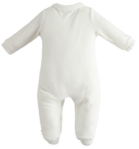 Baby girl onesie with feet from 0 to 18 months iDO PANNA-0112