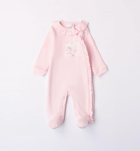 iDO onesie with ruffles for baby boy from newborn to 18 months ROSA-2512